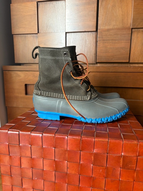 L.L. Bean Shoes - L.L. Bean Blue Rubber Sole Duck Boots